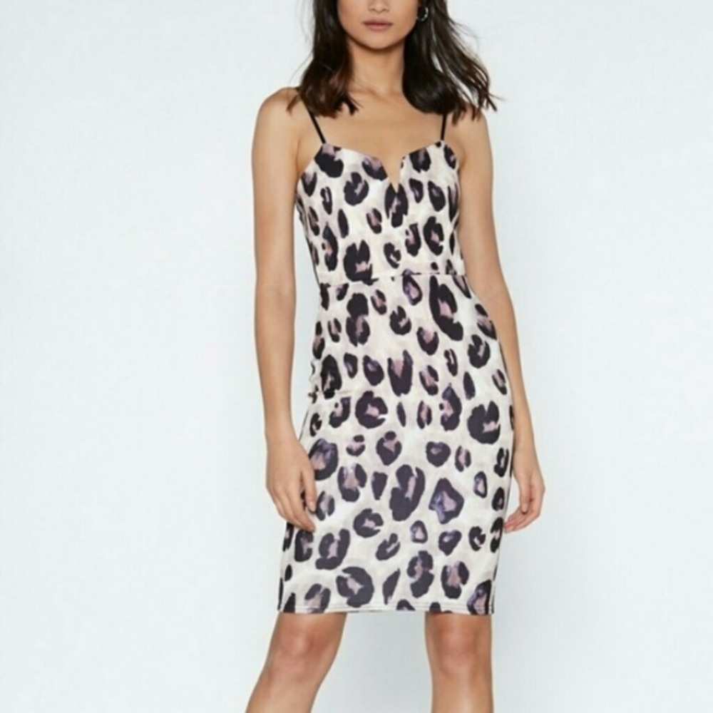 NWOT!! Gorgeous Snow Leopard Print Dress!